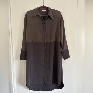 Prologue Gray Long-Sleeve Shift Dress